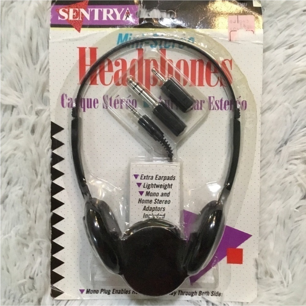 SENTRY mini stereo headphones new in package never opened